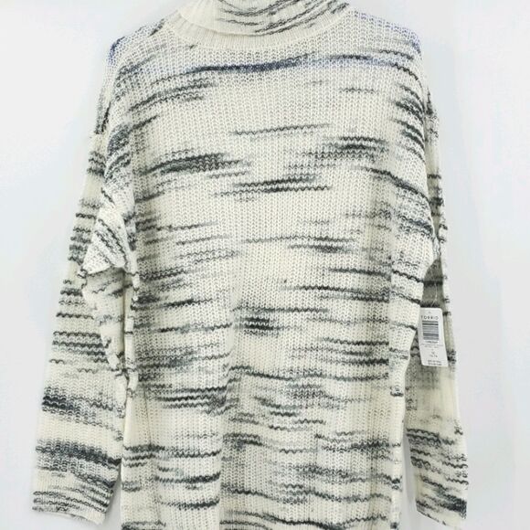 TORRID IVORY SPACE DYE TURTLENECK SWEATER 1X 14/16 - Picture 7 of 16